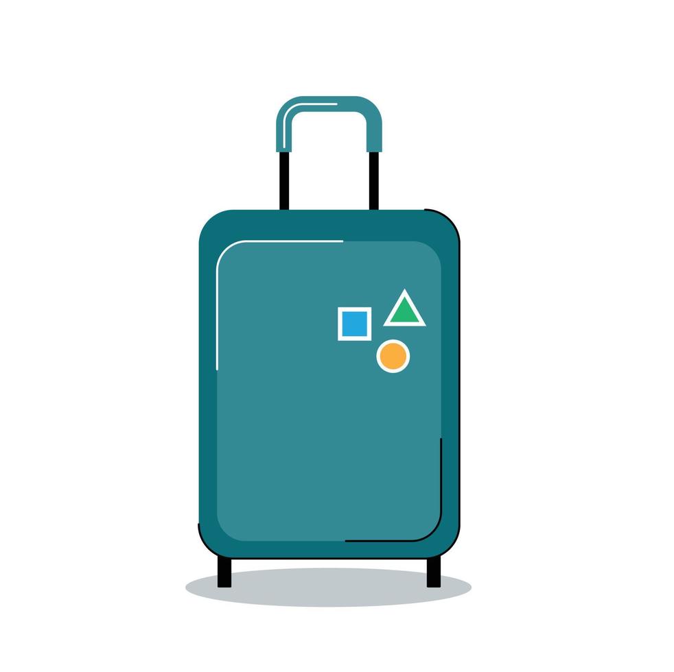 bagage isoleren reizen symbool vector illustratie