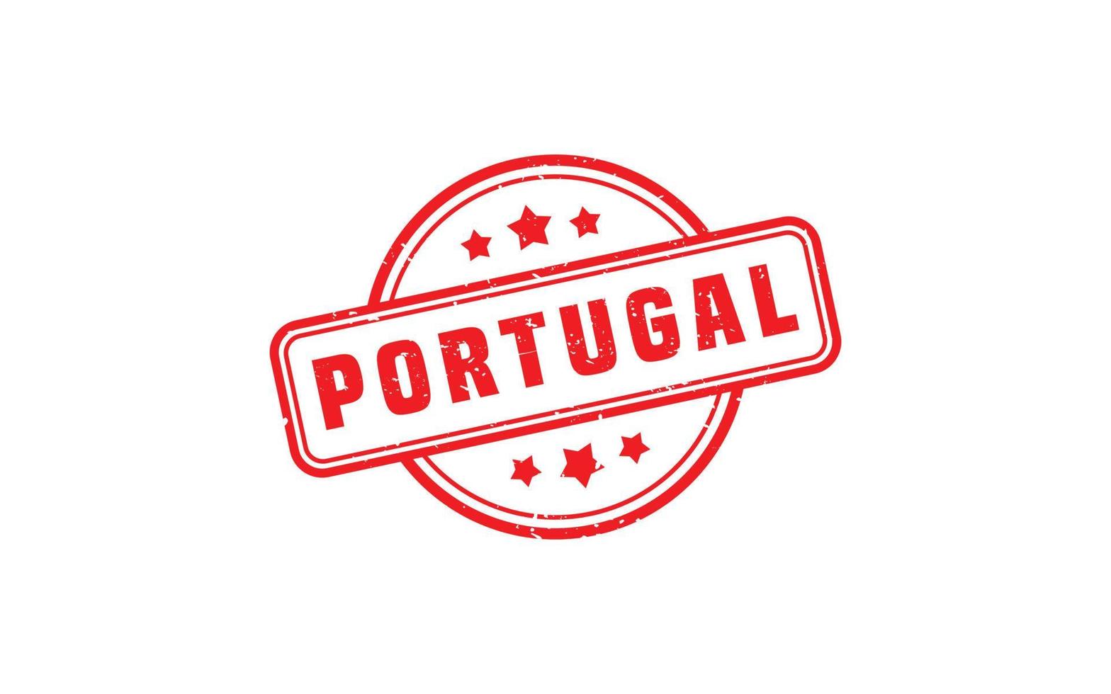 Portugal postzegel rubber met grunge stijl Aan wit achtergrond vector