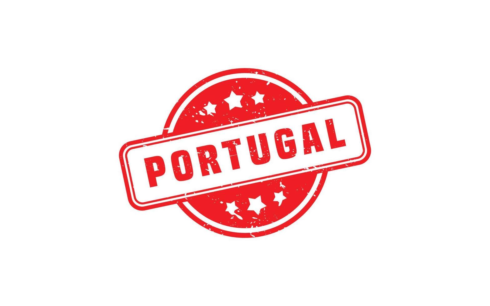 Portugal postzegel rubber met grunge stijl Aan wit achtergrond vector