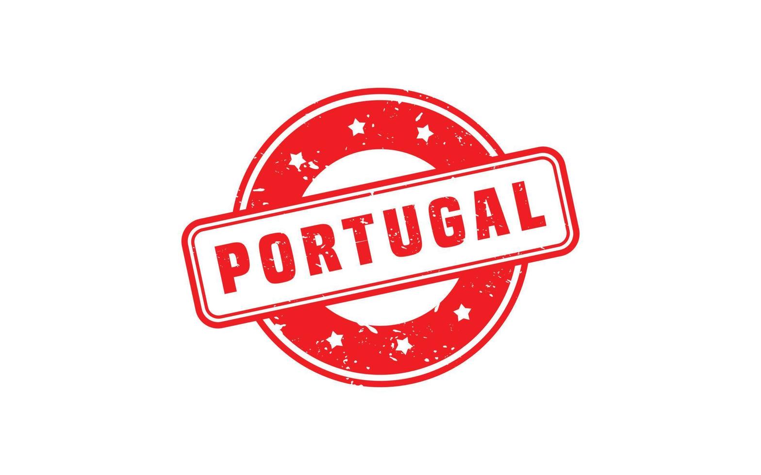 Portugal postzegel rubber met grunge stijl Aan wit achtergrond vector