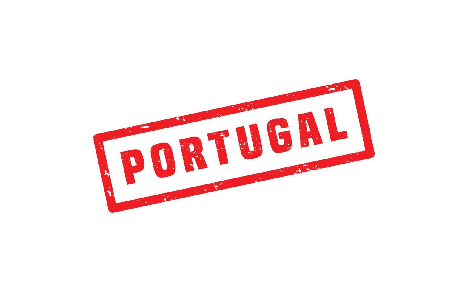 Portugal postzegel rubber met grunge stijl Aan wit achtergrond vector