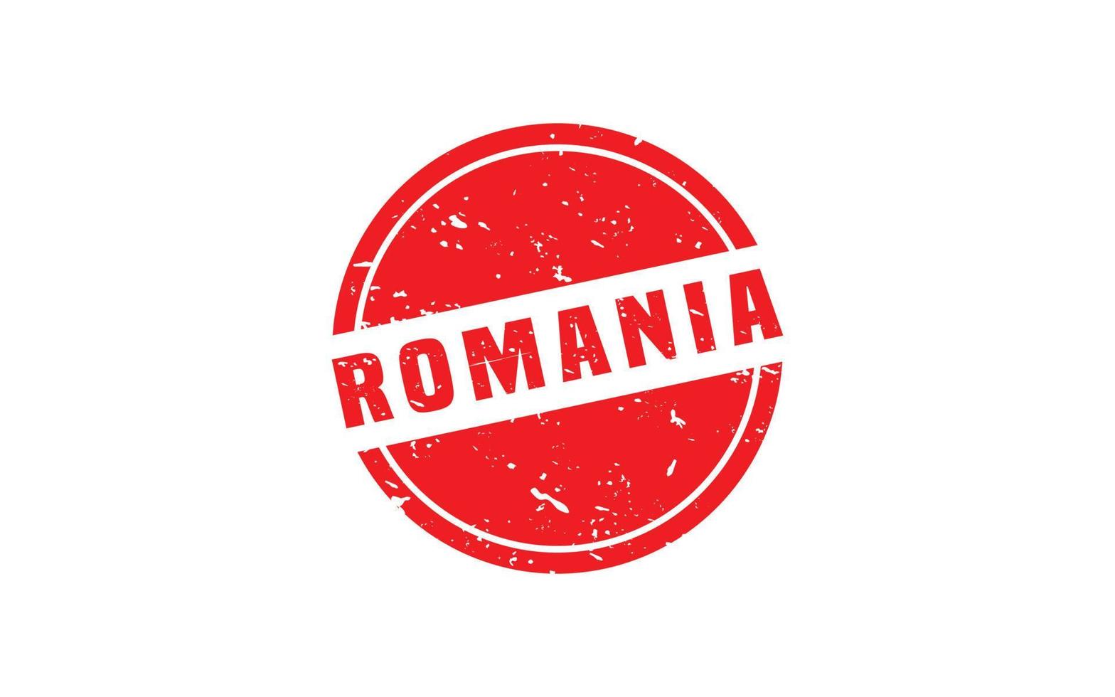 Roemenië postzegel rubber met grunge stijl Aan wit achtergrond vector