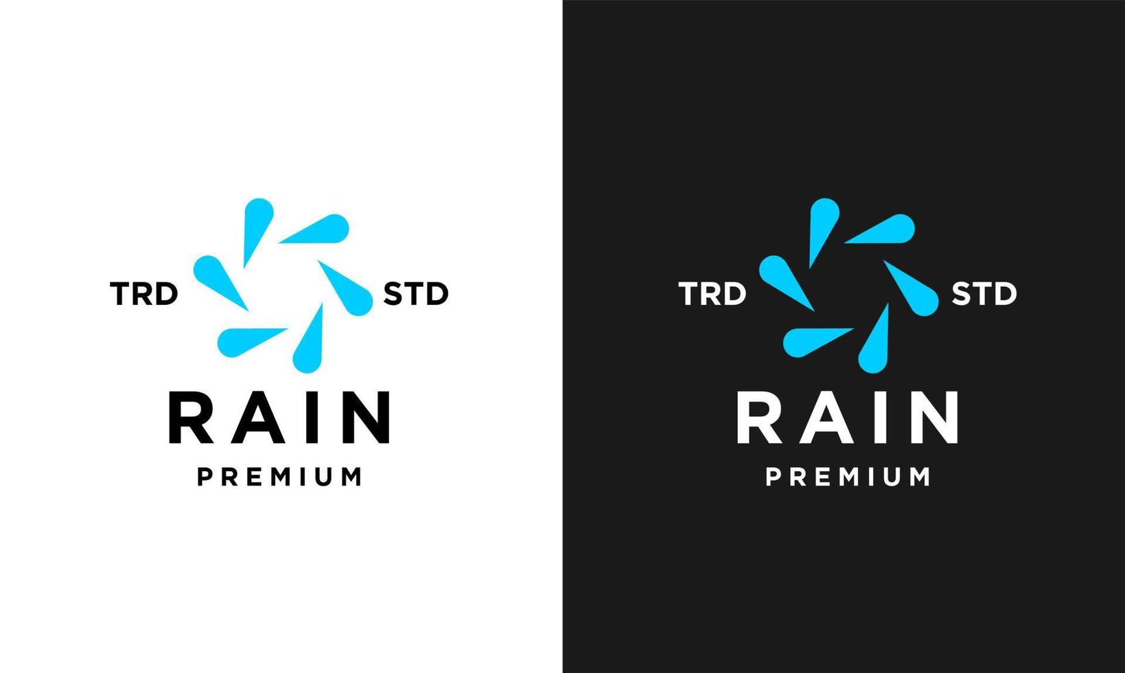 regen brief r logo icoon ontwerp modern logo vector