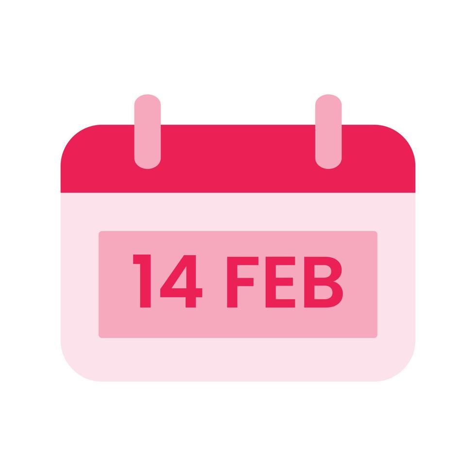 isoleren Valentijnsdag dag roze schattig oproeper vlak icoon vector