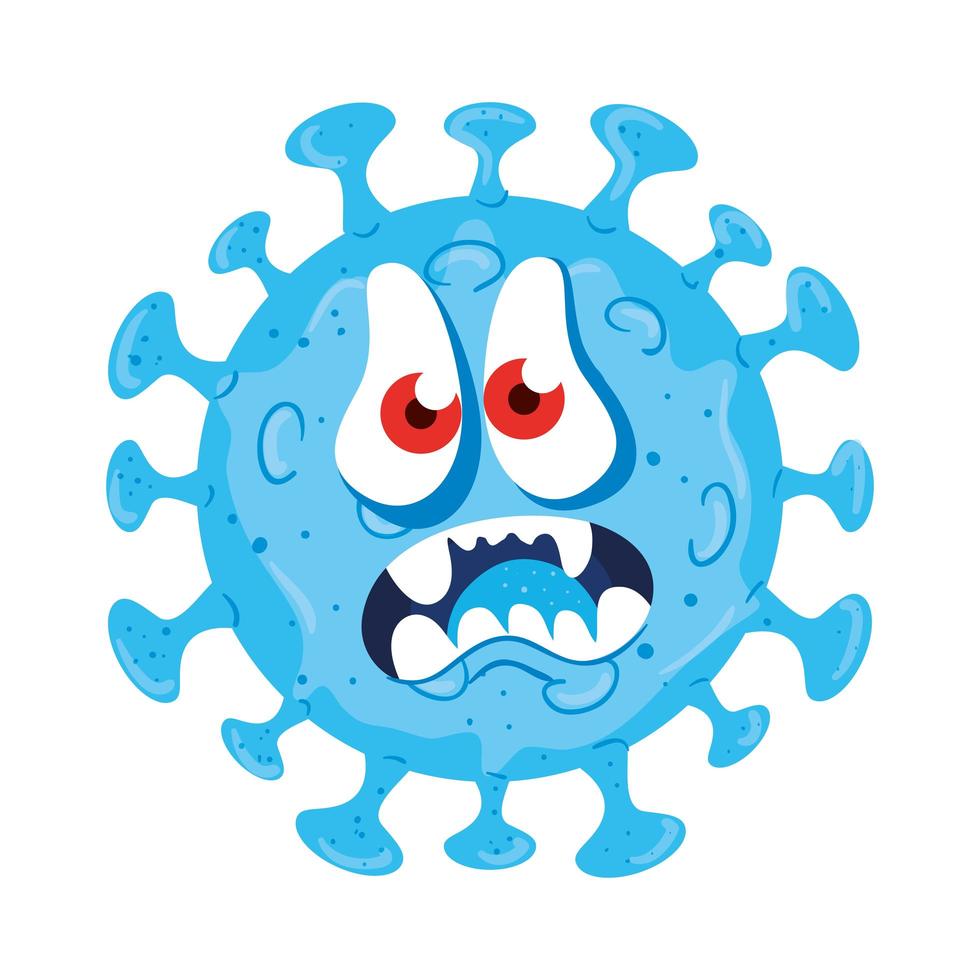 covid 19 virus cartoon vector ontwerp