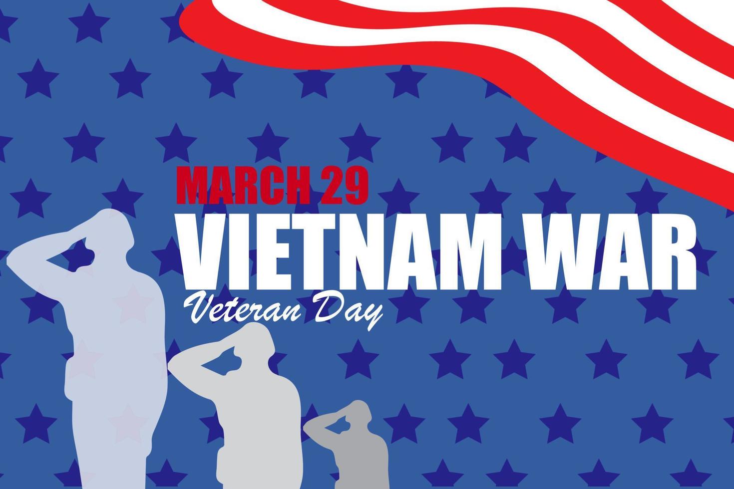 nationaal Vietnam oorlog veteranen dag. gevierd in maart 29 th in Verenigde Staten van Amerika. achtergrond, poster, groet kaart, banier ontwerp vector