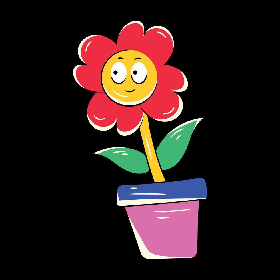 modieus bloem pot vector