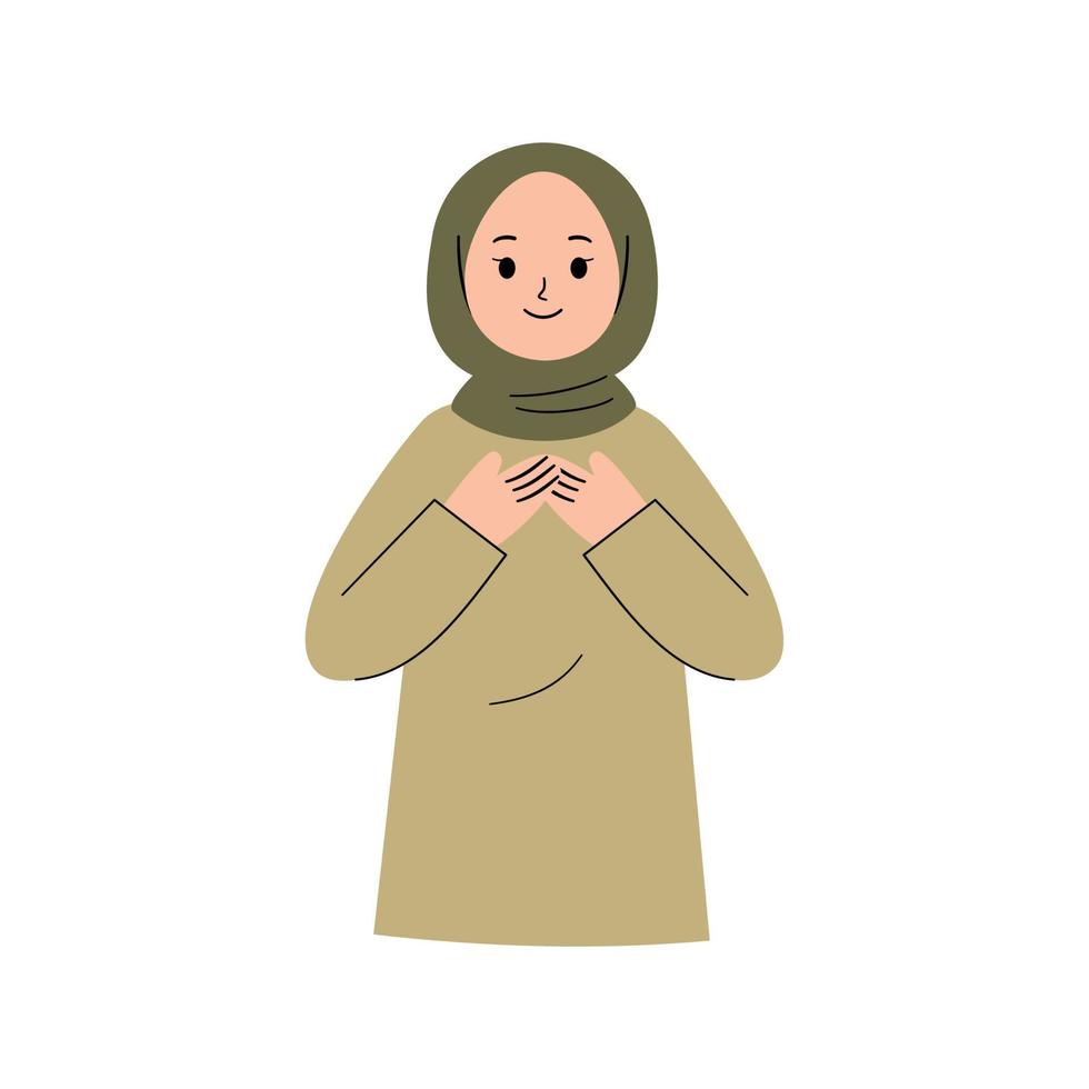 moslim vrouw illustratie vector