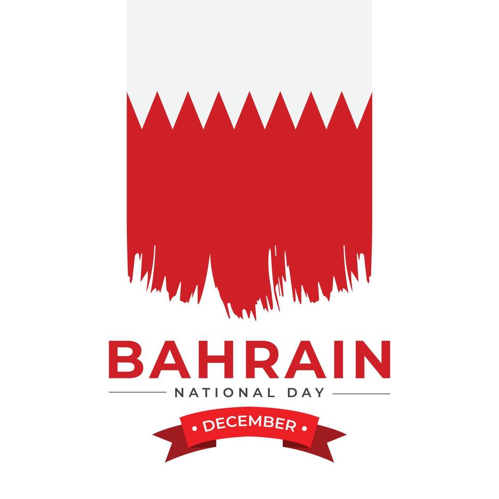 Bahrein nationaal dag ontwerp sjabloon vector