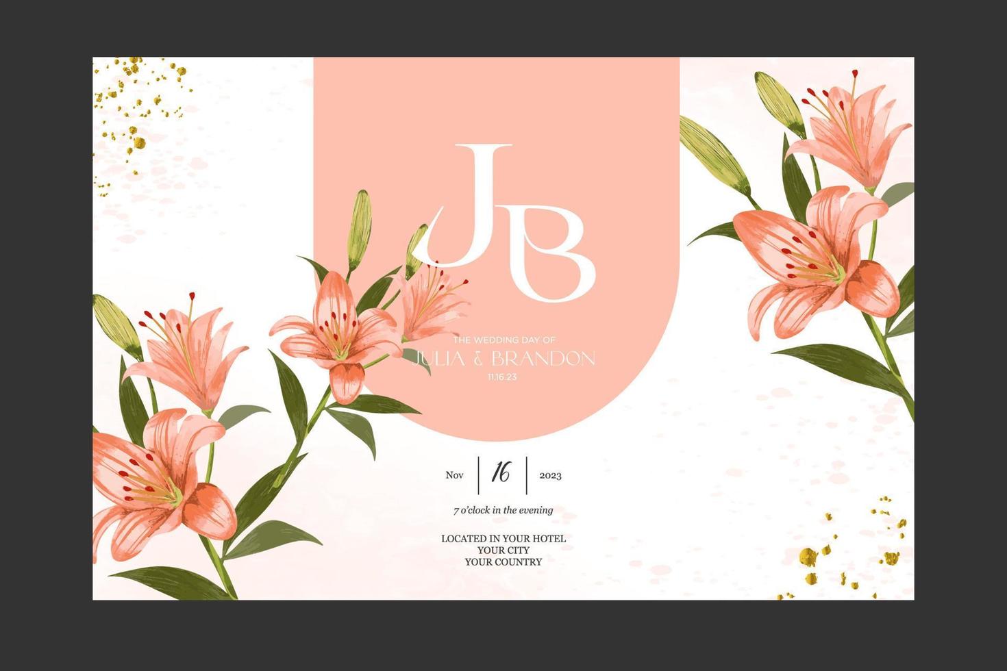 bloemen uitnodigingskaart vector