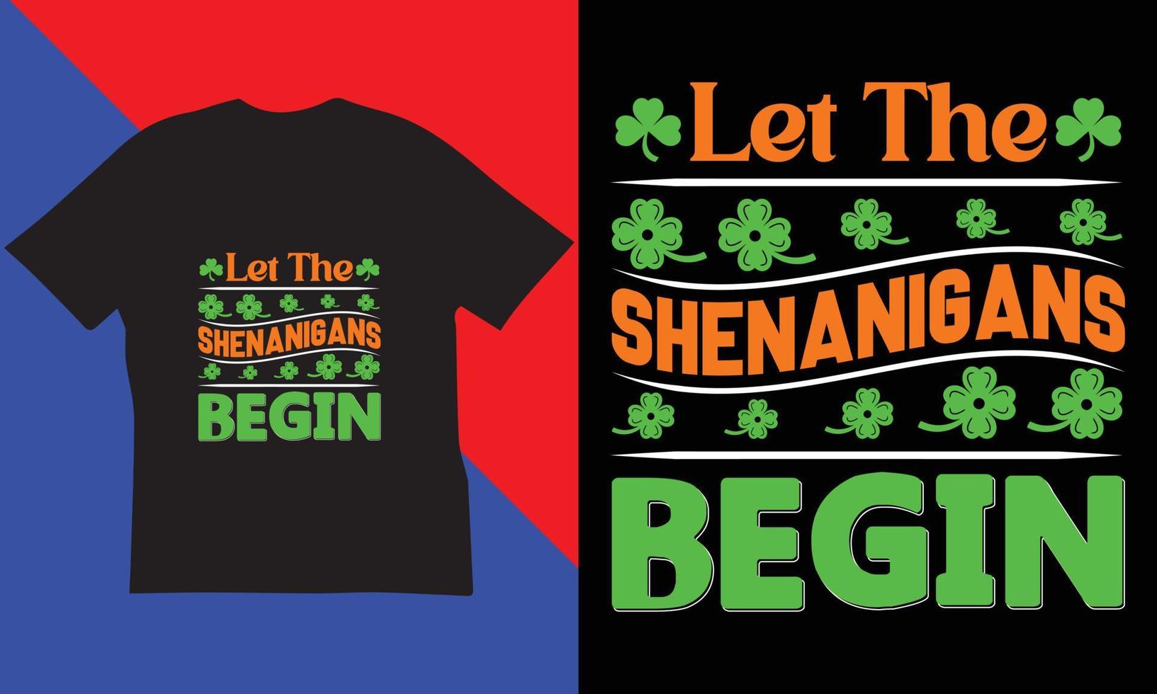 st. Patrick dag t-shirt ontwerp. vector