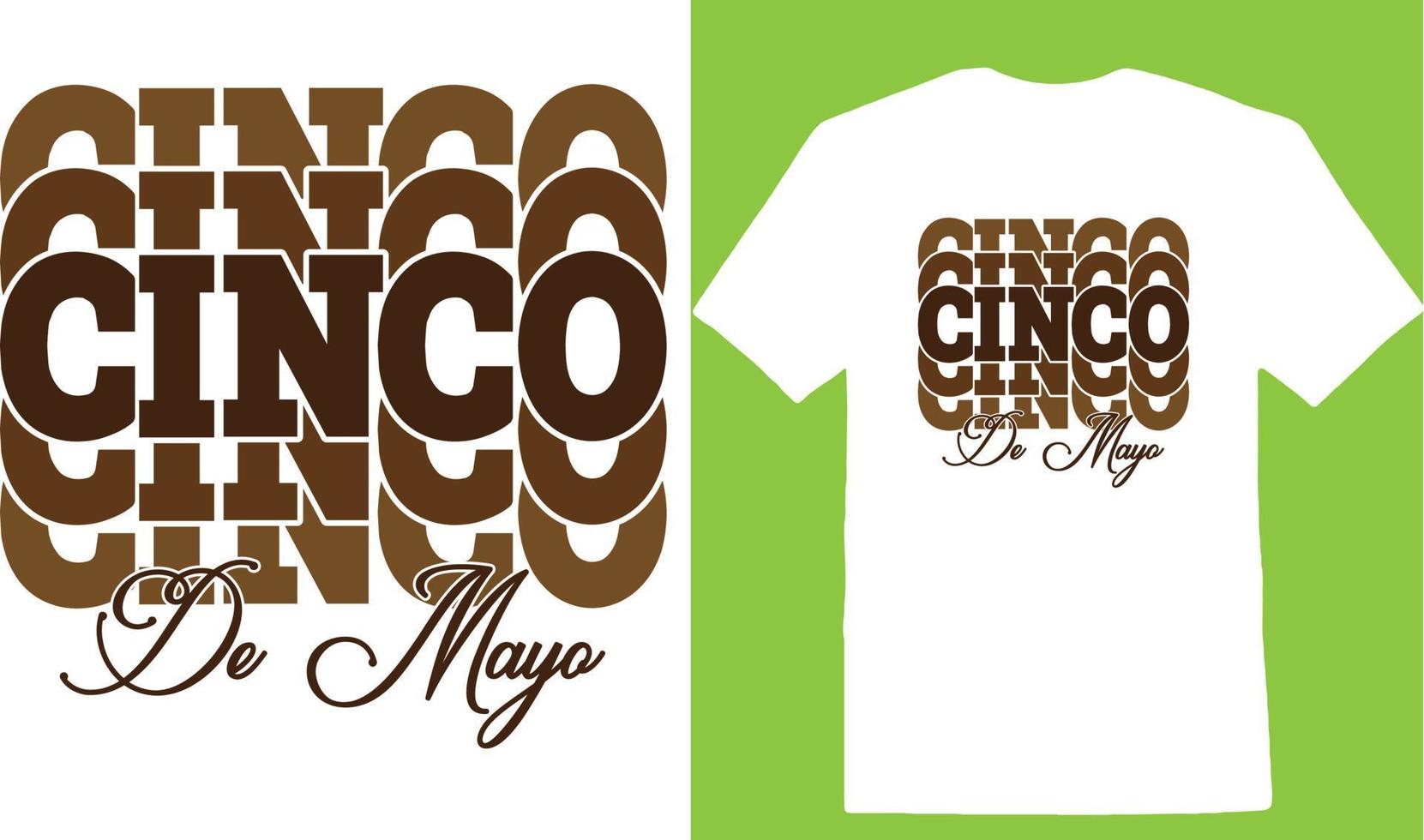 cinco de mayo cinco de t-shirt ontwerp vector