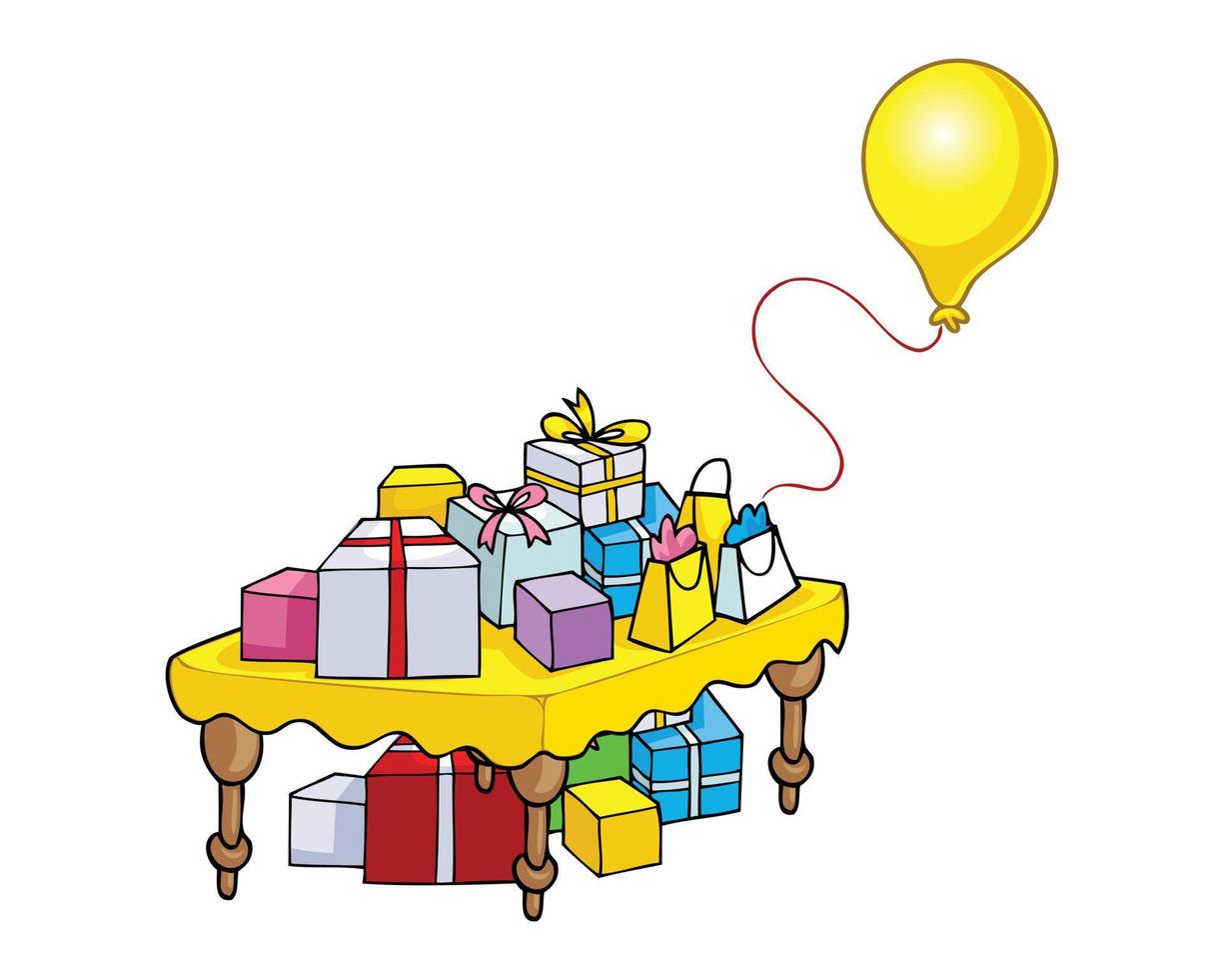 vector verzameling van geschenk doos