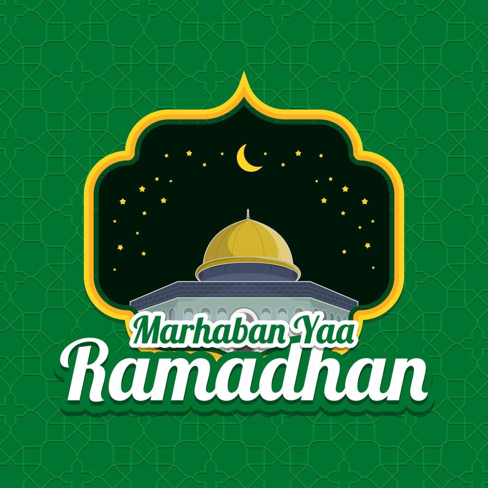 marhaban yaa ramadhan vector