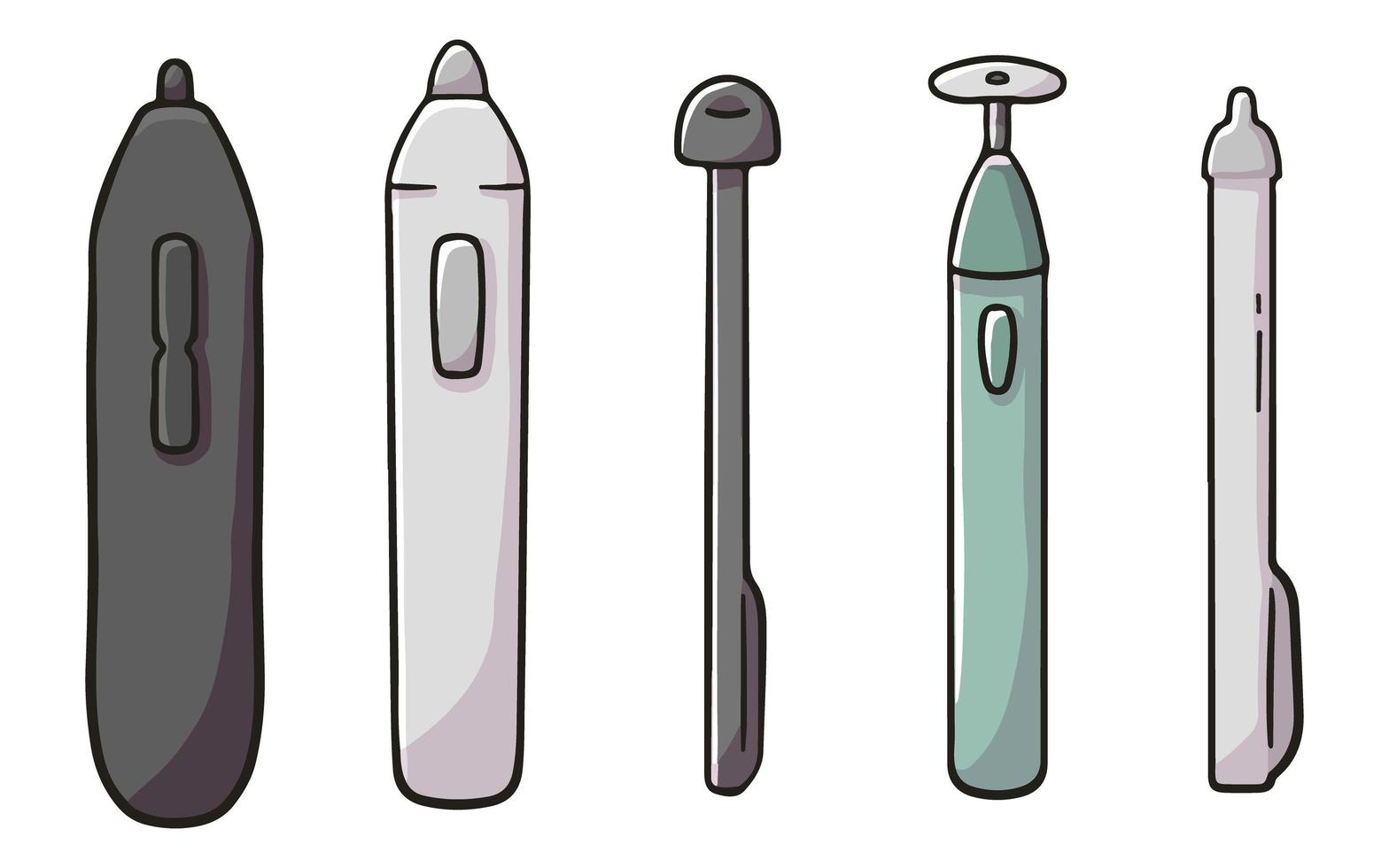 cartoon ander soort pen stylus cute cartoon afbeelding vector