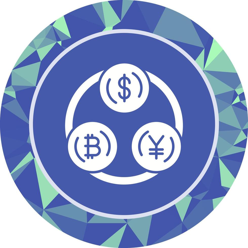 valuta wisselen vector pictogram
