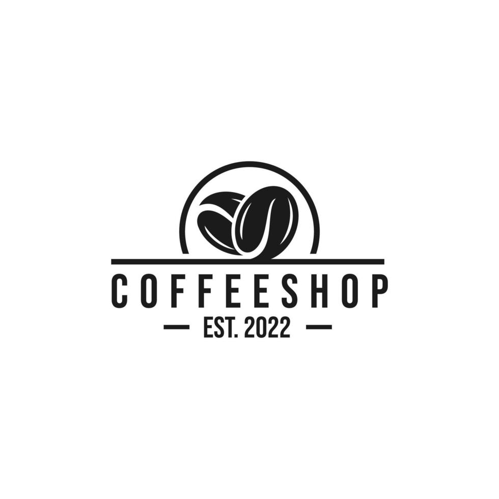 koffie winkel logo ontwerp vector
