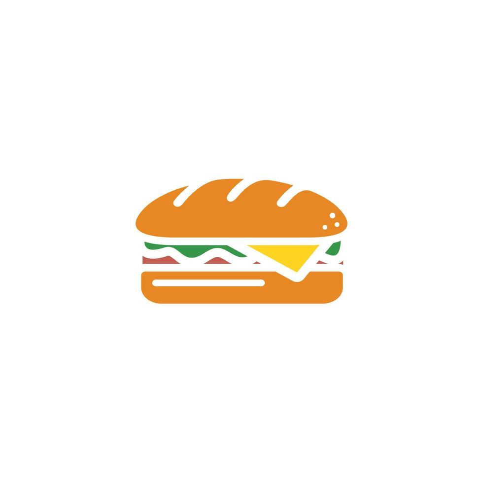 belegd broodje icoon ontwerp vector illustratie