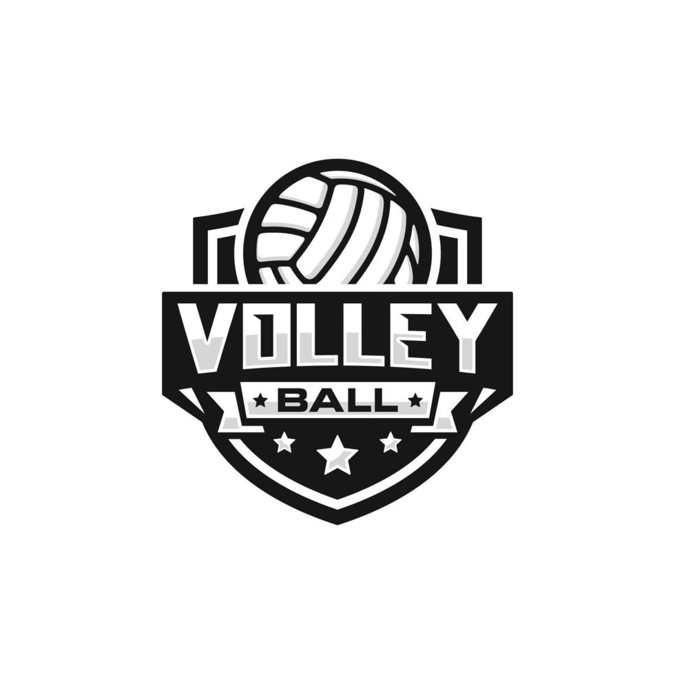 volleybal team embleem logo ontwerp vectorillustratie vector