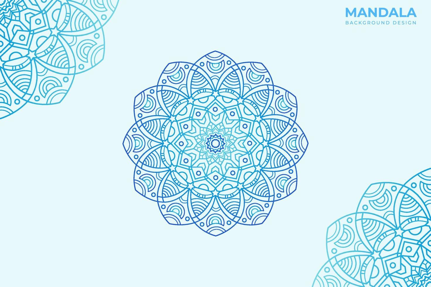 mandala ornament meetkundig achtergrond vector