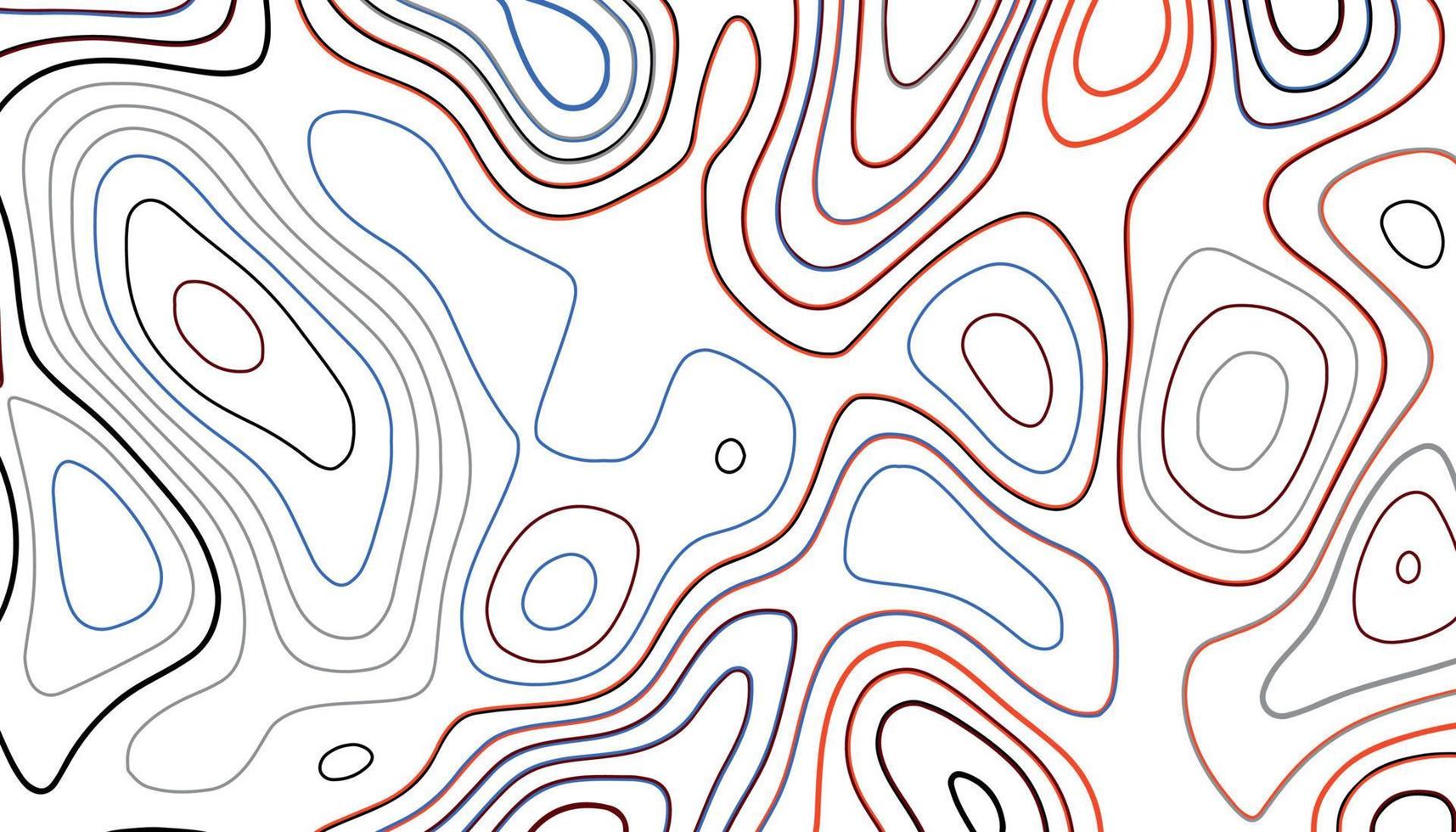 abstract topografisch kaart concept met ruimte voor uw kopiëren. kleurrijk topografisch contour lijnen geïsoleerd Aan een grijs achtergrond vector