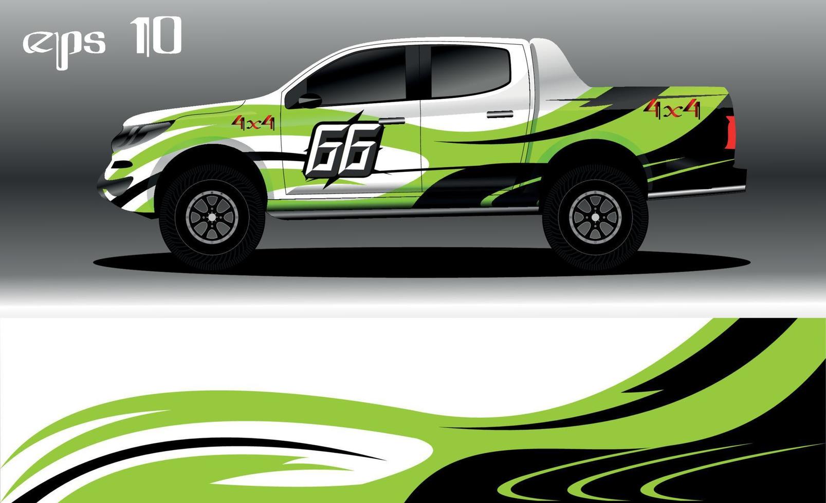 racing auto inpakken ontwerp vector. abstract grafisch streep racing achtergrond uitrusting ontwerp voor voertuig wrap, ras auto, rally, avontuur en kleurstelling vector