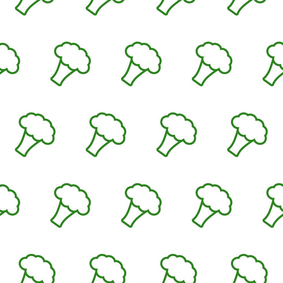 broccoli, naadloos patroon, vector. vector