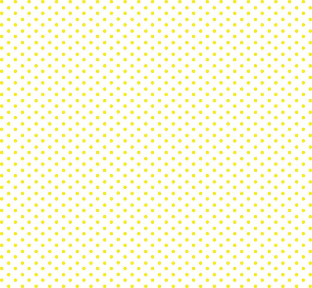 eps10 vector naadloos monochroom polka punt patroon. geel stippel cirkel achtergrond