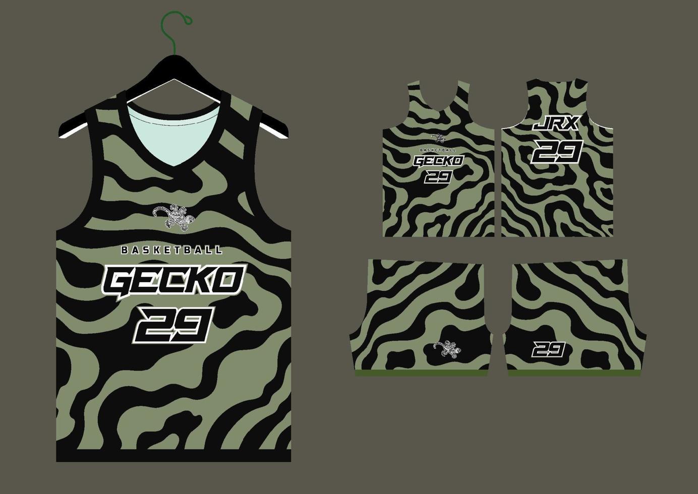 abstract basketbal Jersey patroon sjabloon vector