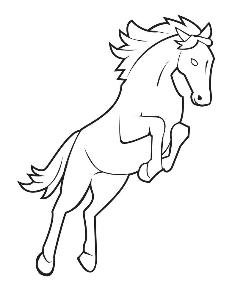 paard illustratie vector