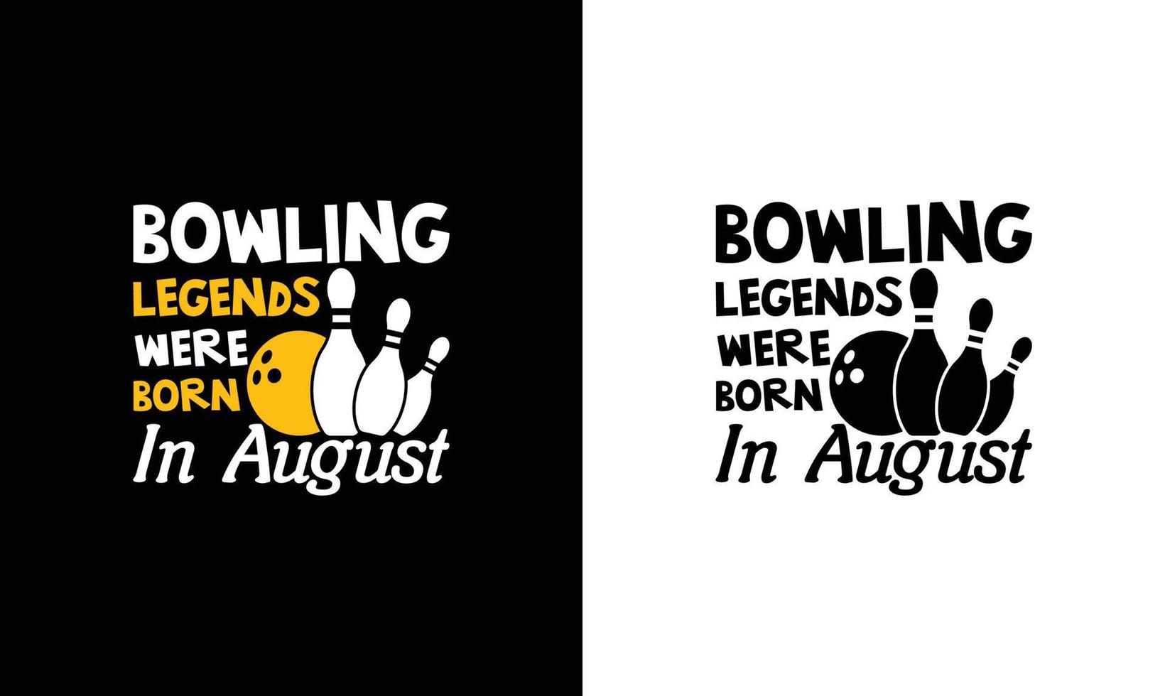 bowling citaat t overhemd ontwerp, typografie vector