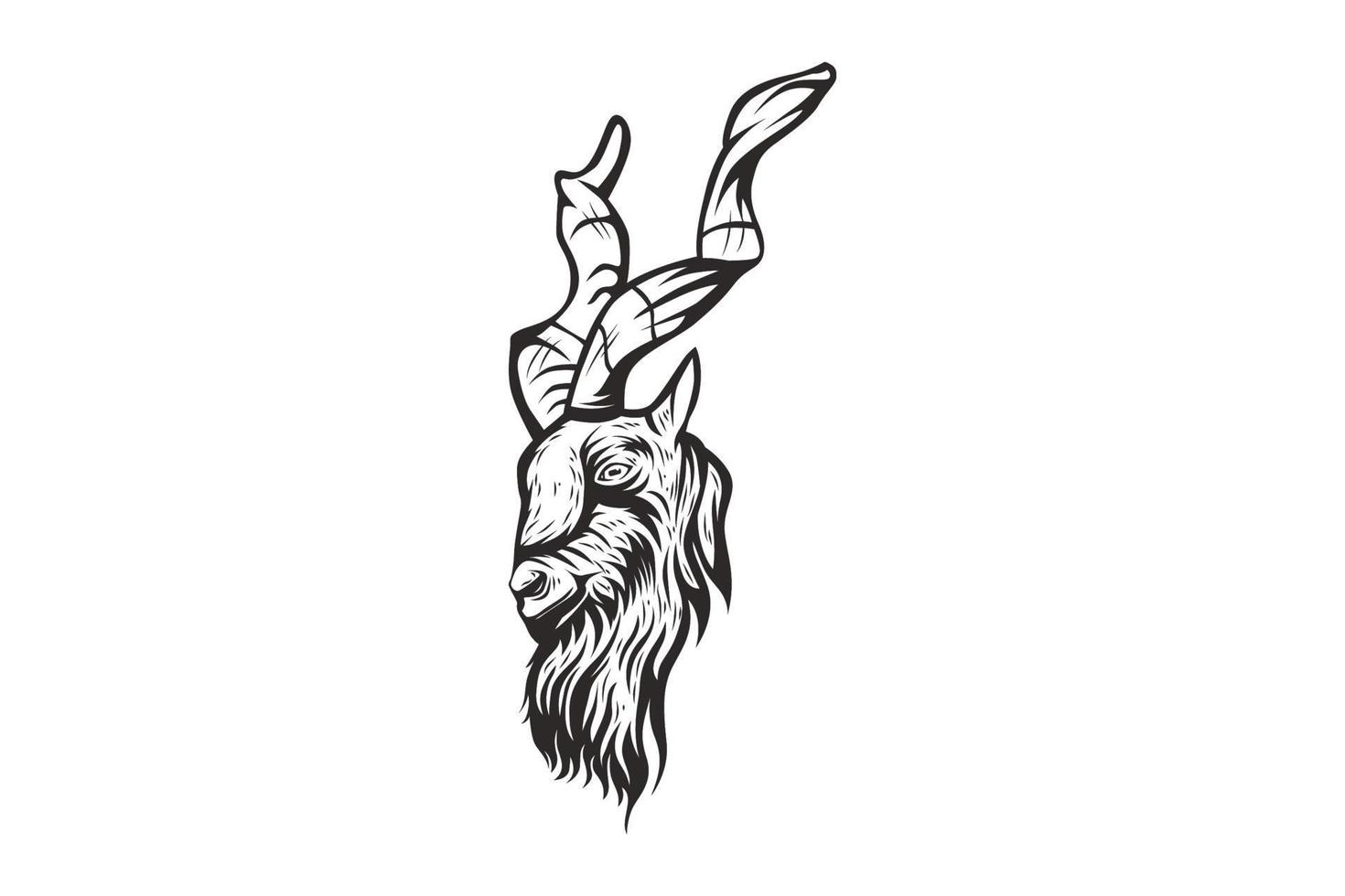 markhor geit vector illustratie