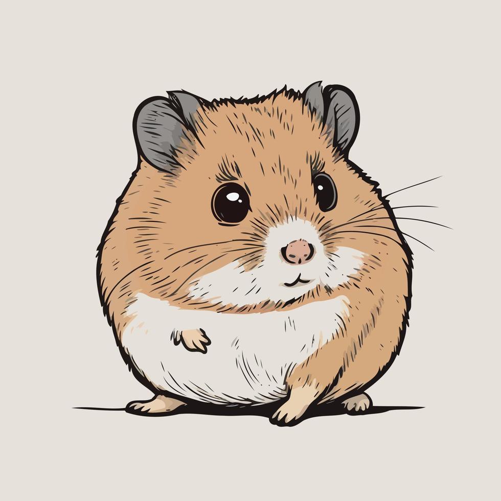 klein dier zoogdier knaagdier hamster vector