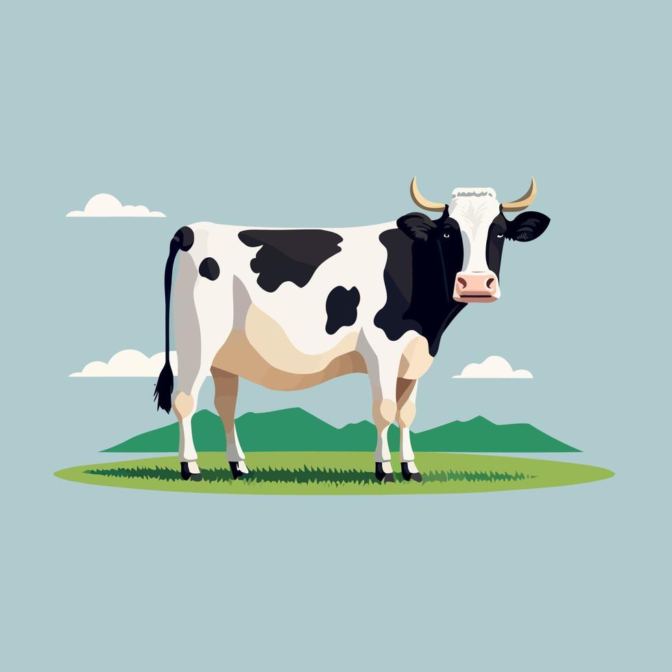 boerderij dier een volwassen groot koe vector