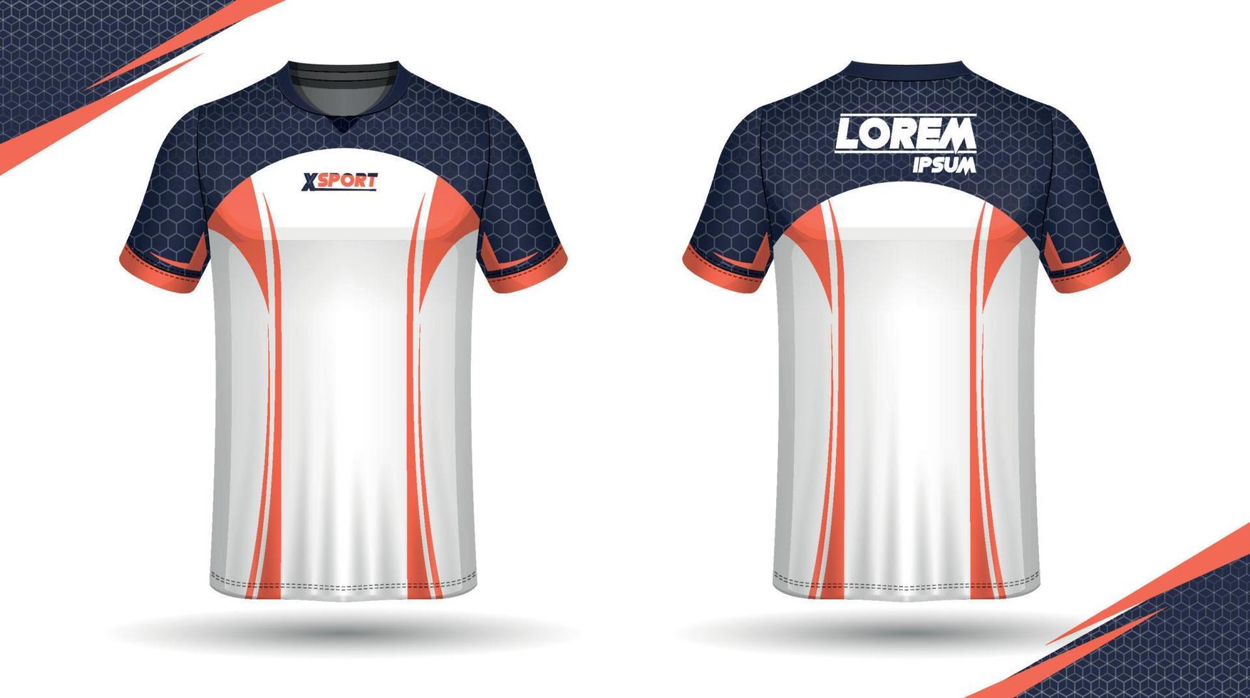 voetbal Jersey ontwerp voor sublimatie, sport t overhemd ontwerp vector