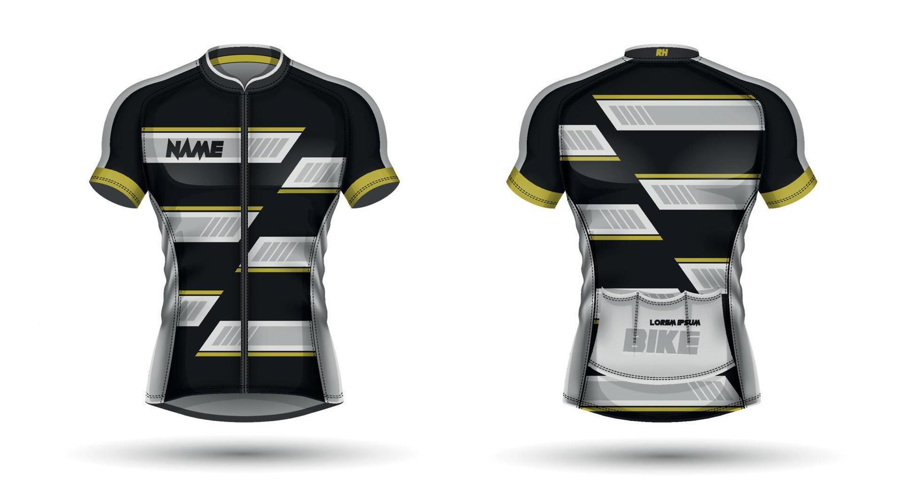 wielersport Jersey, voorkant en terug vector