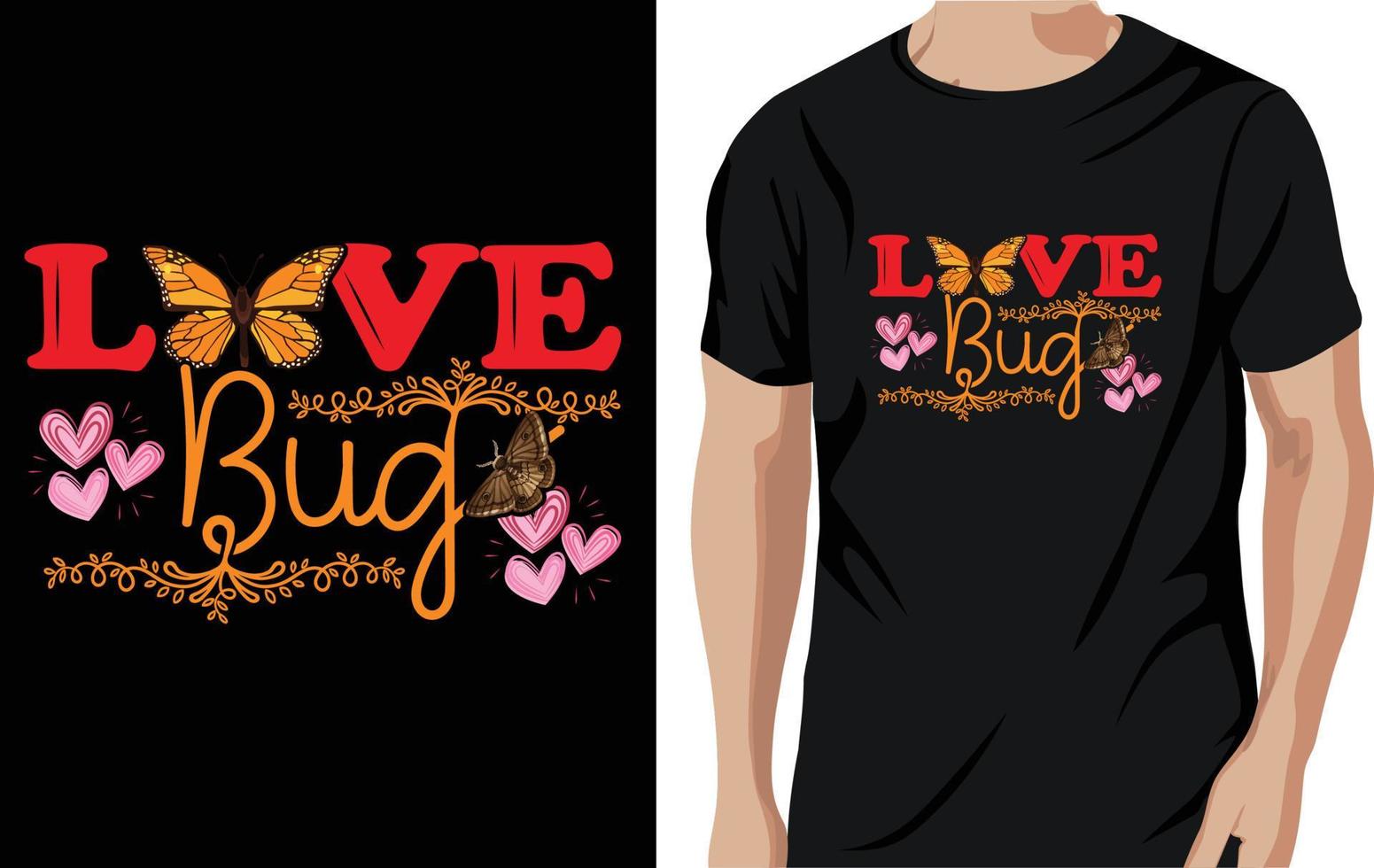 Valentijn t-shirt ontwerp vector