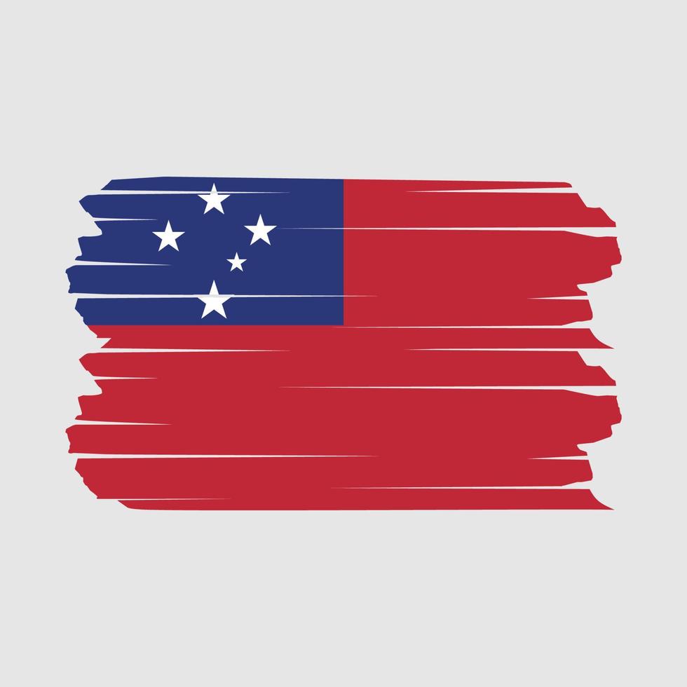 Samoa vlag borstel vector