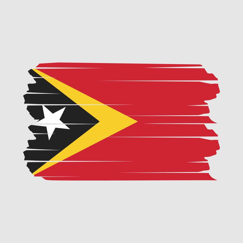 oosten- Timor vlag borstel vector