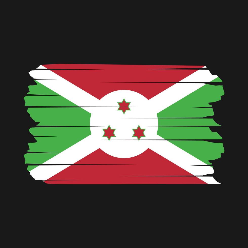 Burundese vlagborstel vector