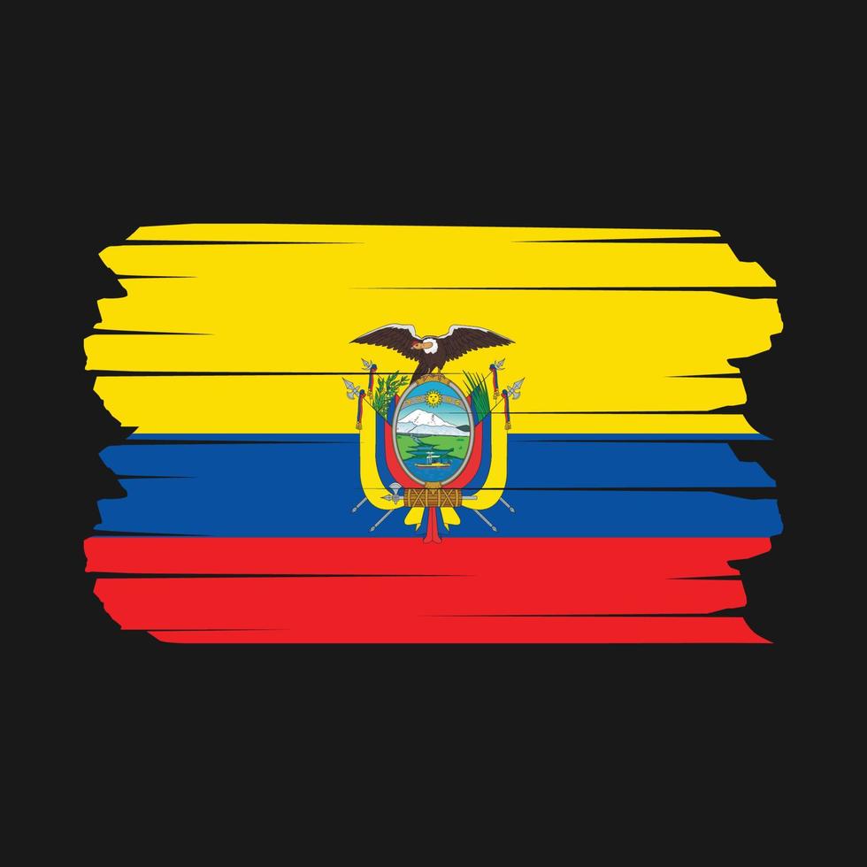 ecuador vlag borstel vector