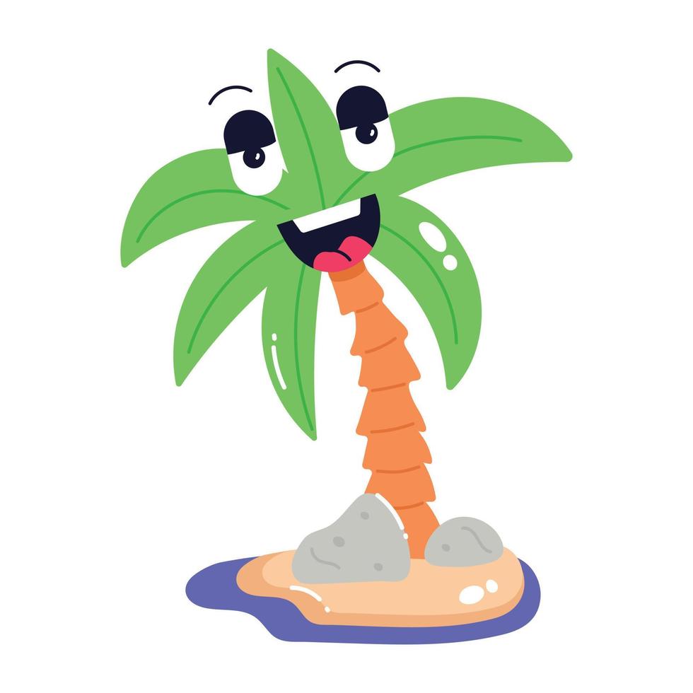 trendy palmboom vector