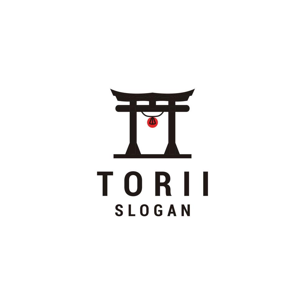 torii logo ontwerp icoon vector