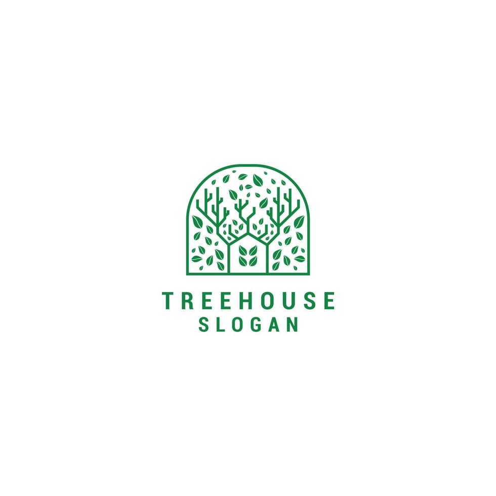 boom huis logo ontwerp icoon vector