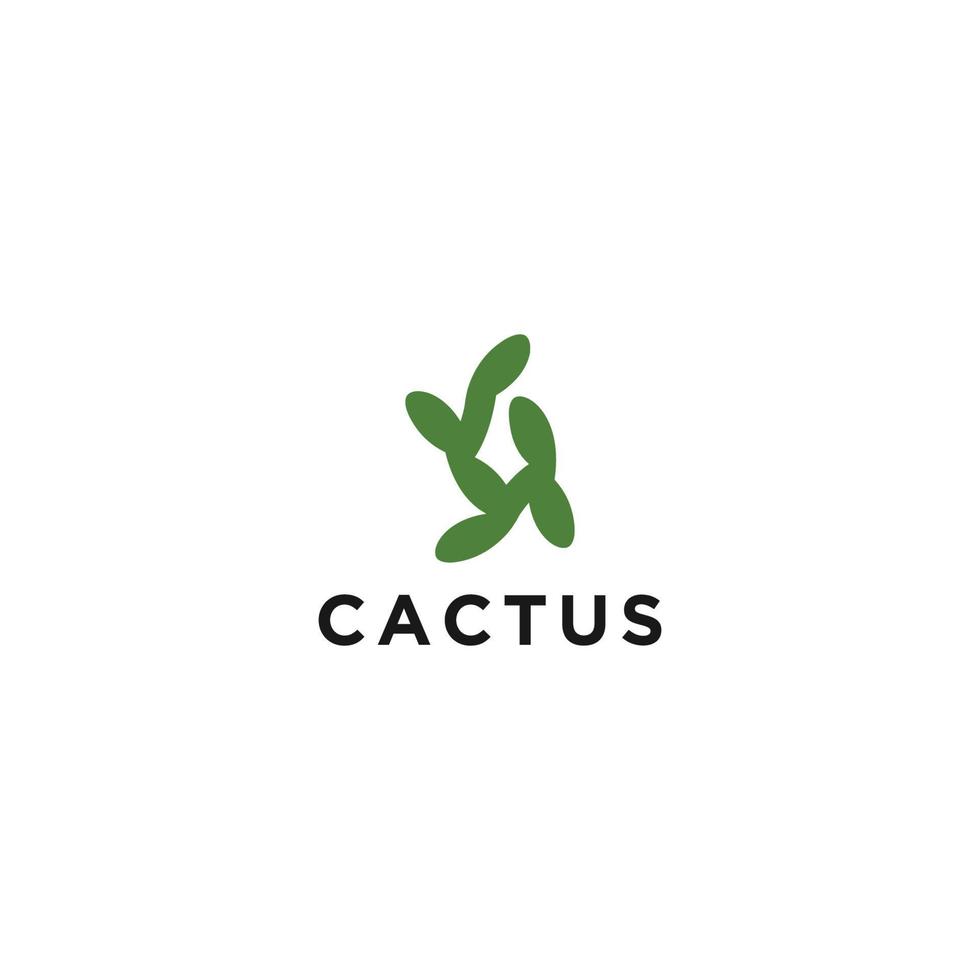 cactus logo vector icoon ontwerp sjabloon