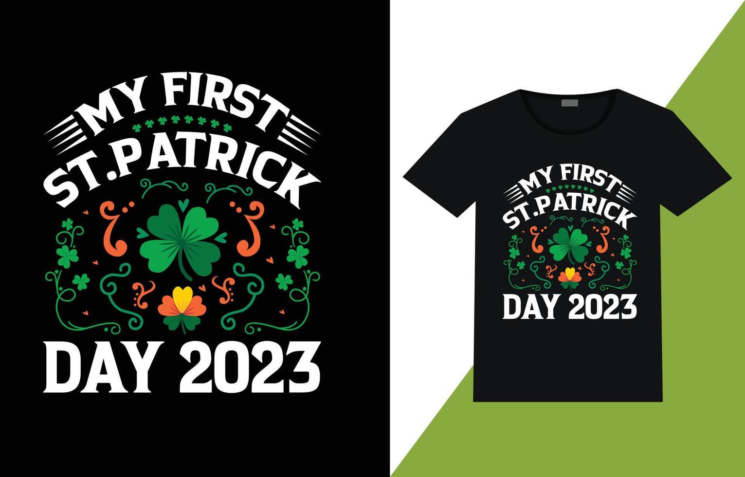 vector st Patrick dag t-shirt ontwerp