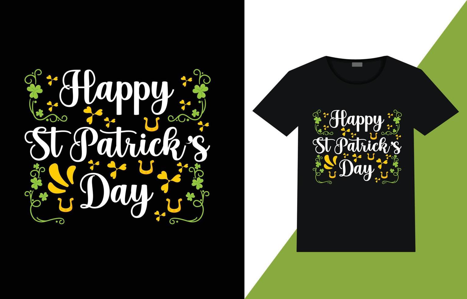 vector st Patrick dag t-shirt ontwerp