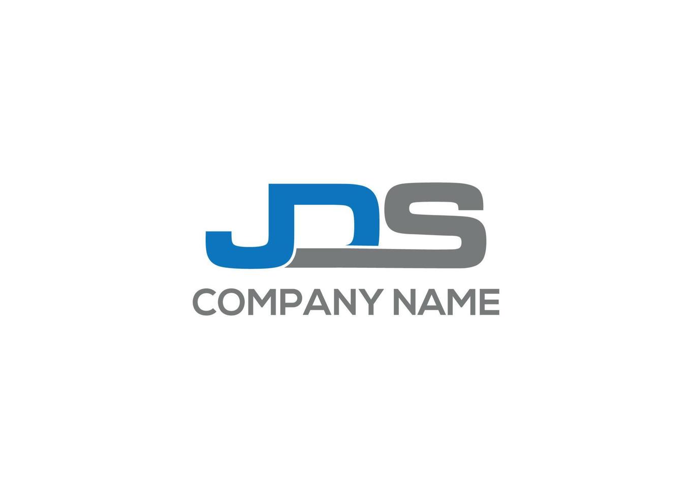 jds brief logo ontwerp met creatief modern eerste icoon sjabloon vector