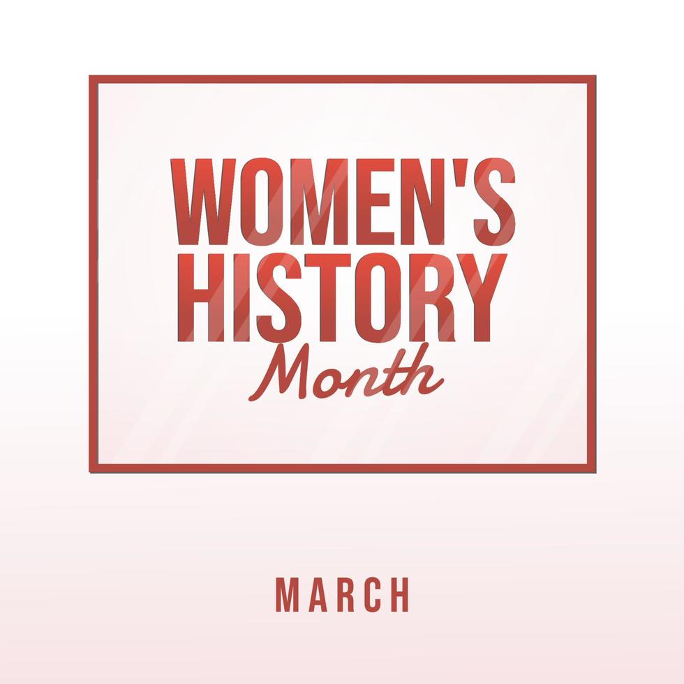 vrouwen geschiedenis maand - kaart, poster, sjabloon vector