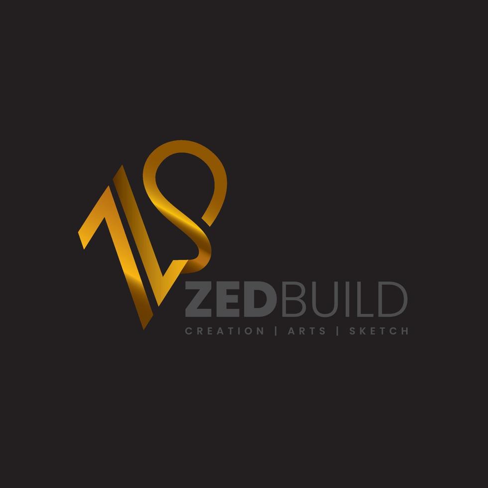 zs type model- modieus architectuur logo vector